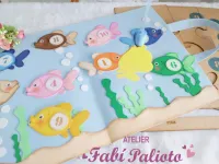 G1.868  Gabarito de Moldes  em MDF Pescaria dos Números  - Foto 6