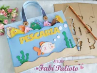 G1.868  Gabarito de Moldes  em MDF Pescaria dos Números  - Foto 7