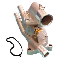 Carcaça Válvula Termostática Aluminio Ford Ka / Fiesta 1.0 12V 3cc Aluminio CM5G9K478GA - Foto 4