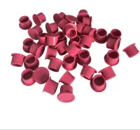 Batoque SILICONE Rosa com Base M  - PCT 250 Unid