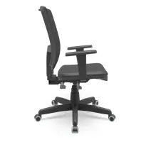  Cadeira Multiregulável NR17 Brizza Tela Cor Preta Encosto Regulável com Base Giratória e  Braços Reguláveis - Foto 3