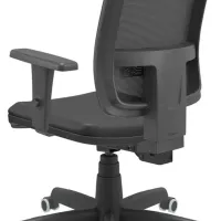  Cadeira Multiregulável NR17 Brizza Tela Cor Preta Encosto Regulável com Base Giratória e  Braços Reguláveis - Foto 5