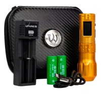 Máquina de Tatuagem PEN AVA UNI-B Wireless com 2 Grips - DOURADA - Foto 2