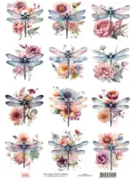 DX-005 - Adesivo Têxtil Libelula - Tam. 21,0x14,8cm