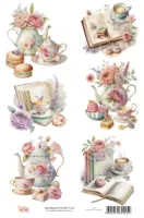 DT-025 - Adesivo Transfer Chá - Tam. 21,0x14,8cm