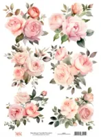 DT-002- Adesivo Transfer Buquê 2 - Tam. 21,0x14,8cm