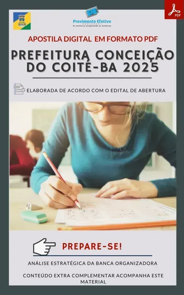 Apostila Prefeitura Coité Assistente Social 2025 Imagem