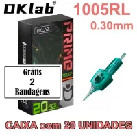 Cartucho DKLab PRIME Traço 1005RL 0.30mm - CAIXA 20 UNIDADES (GRÁTIS 2 BANDAGENS)