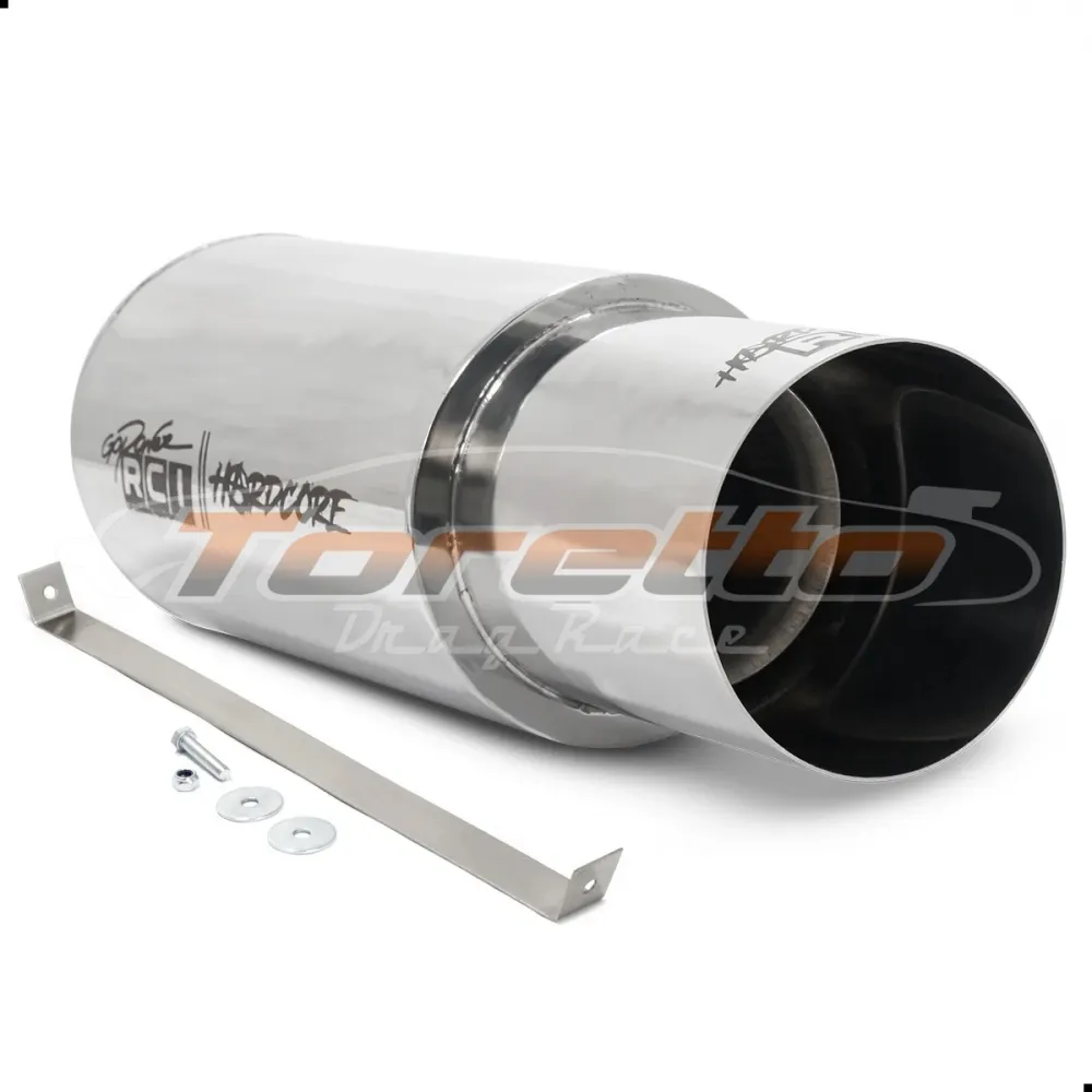Abafador Esportivo em Inox  6" - Race Chrome