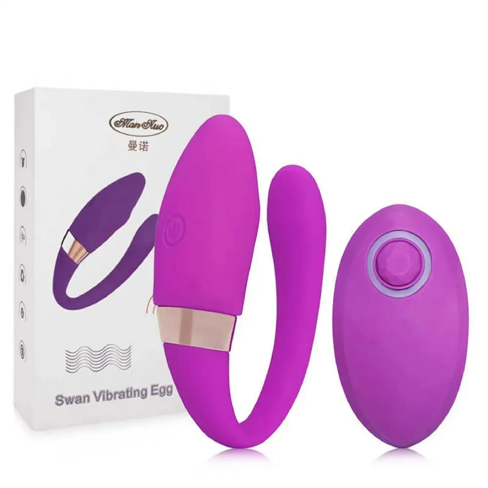 VIBRADOR DE CASAL SWAN EGG COM CONTROLE