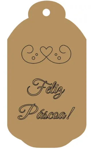 LPC-012 1un. - Aplique Laser Páscoa