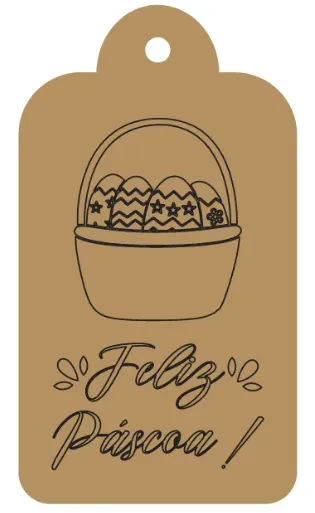 LPC-011 1un. - Aplique Laser Páscoa Imagem