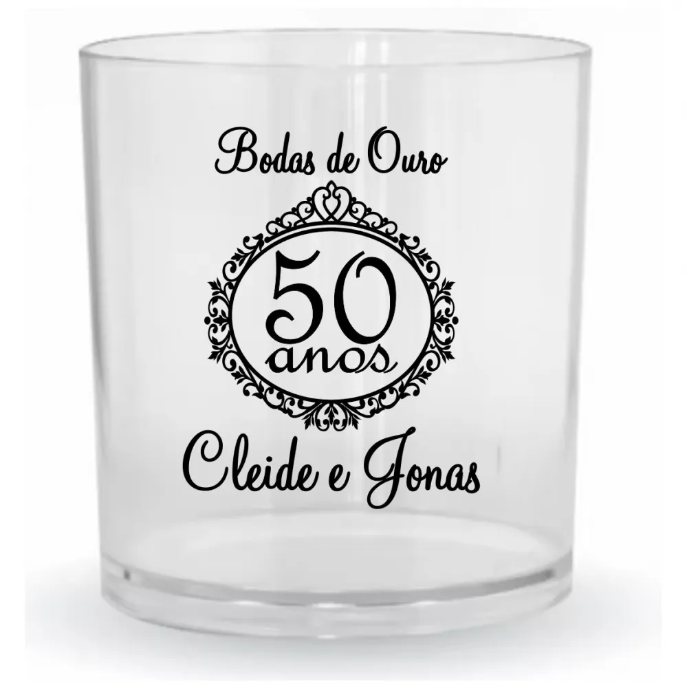 30 Copos De Whisky / Água 300ml Personalizados