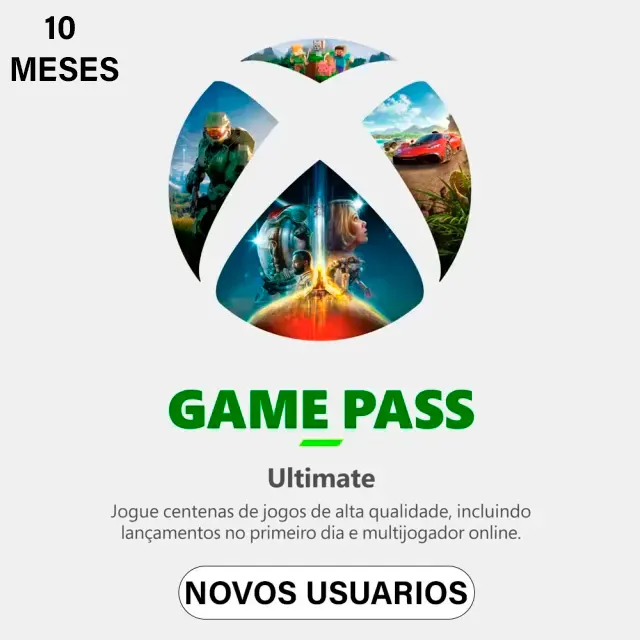 Xbox Game Pass Ultimate 10 Meses  - Novos Usuários
