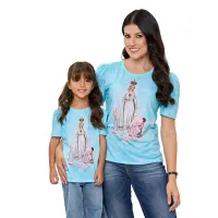 Baby Look Infantil Nossa Senhora de Fátima - Foto 3