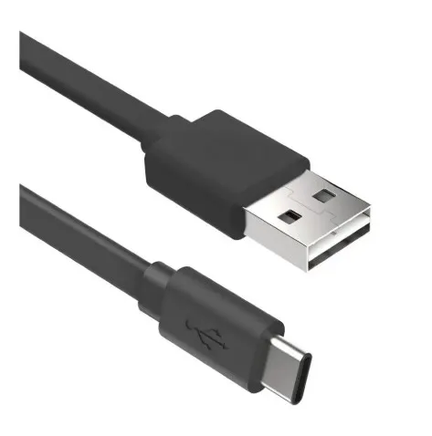 Cabo USB Tipo-C Preto p/ controle PS5 / Xbox Series