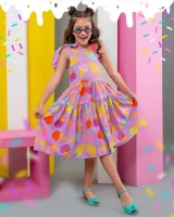 Vestido Casquinha de Sorvete Lilás - Foto 3