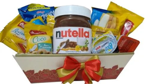 Cesta de café da Manhã Nutella & Carinho Imagem