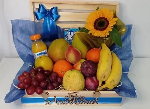 Cestas de Frutas Frutas & Flores Imagem