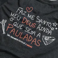 Baby Look Faz me Santo - Foto 2