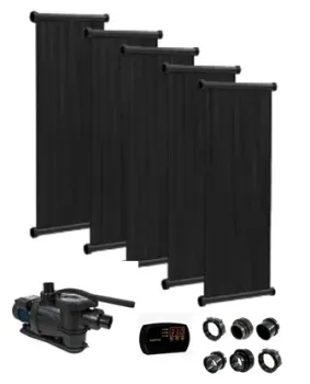 KIT Aquecedor Solar Piscina 18M² até 20 Mil Litros 