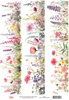 DX-008 - Adesivo Têxtil Barra de Flores - Tam. 21,0x14,8cm