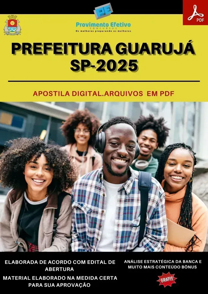 Apostila Prefeitura Guarujá SP Fisioterapeuta 2025 Imagem