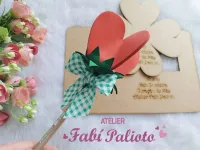 G1.869 Gabarito de Moldes em MDF Ponteira Coração de Mãe