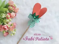 G1.869 Gabarito de Moldes em MDF Ponteira Coração de Mãe - Foto 3