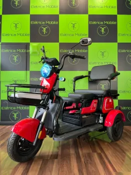 Triciclo Eletrico 1000w c/2 bancos  2026  Bikemoto 3 LUGARES - Foto 2