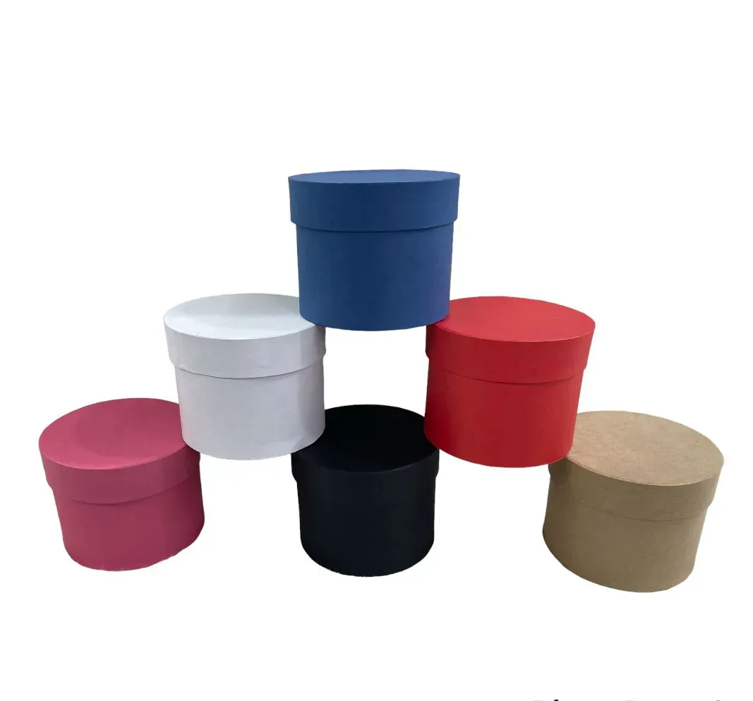 Diam.  10,0 x 10,0 altura - Tampa e Fundo Cartonagem Imagem