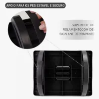 Apoio Ergonômico Para Pés Com Massageador Escritório - Foto 3
