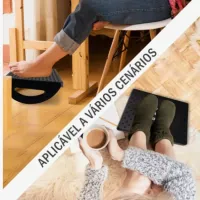 Apoio Ergonômico Para Pés Com Massageador Escritório - Foto 4