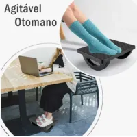 Apoio Ergonômico Para Pés Com Massageador Escritório - Foto 5