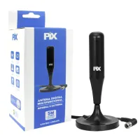 Antena Digital Interna Externa Hdtv Cabo 5 Metros Base Imã - Foto 4