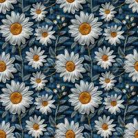 SC-960- Bordado Jeans 3 - Papel para Scrapbook Dupla Face - Foto 2