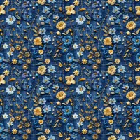 SC-958- Bordado Jeans 1 - Papel para Scrapbook Dupla Face - Foto 3