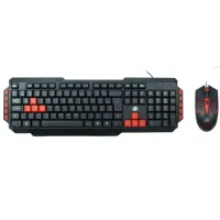 Kit Teclado E Mouse Gamer KG-03R Nemesis Start 2.0 Preto E Vermelho Usb - 5+ - Foto 3