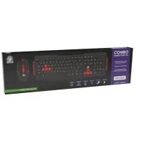 Kit Teclado E Mouse Gamer KG-03R Nemesis Start 2.0 Preto E Vermelho Usb - 5+ - Foto 6