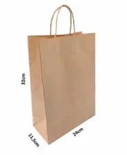 Sacolas em Kraft 32,0 x 24,0 x 11,5 Imagem