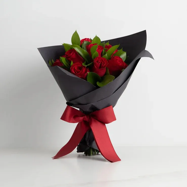 Paixão Elegante 10 Rosas Imagem