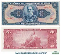 C021 - 20 Cruzeiros (Deodoro da Fonseca) - Fe - Autografada
