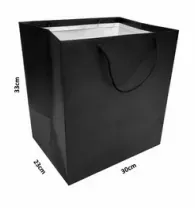sacolas Preta 33,0 x 30,0 x 23,0