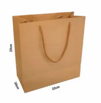 Sacolas em Kraft 23,0 x 22,0 x 10,0