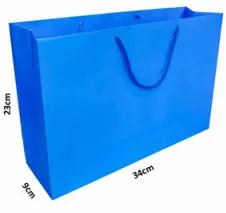 sacolas Preta, Azul marinho e Azul Royal (foto) 23,0 x 34,0 x 9,0 Imagem