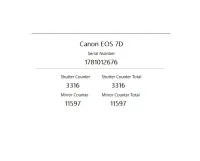 Câmera Canon EOS 7D  18Mp Vídeo Full HD - Corpo  - 3.316 clicks  - Foto 2
