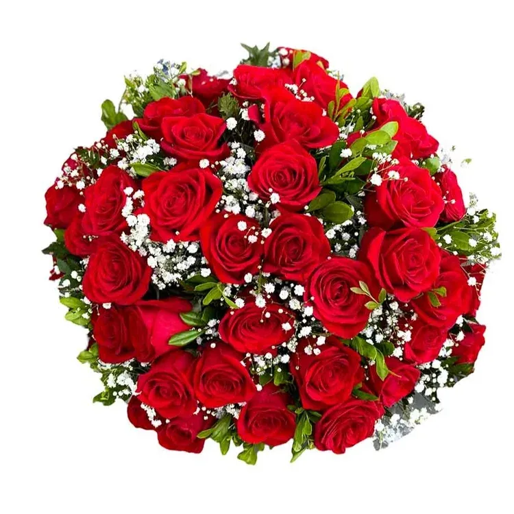 Paixão Rústica 50 Rosas Importadas Imagem