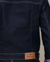 Jaqueta Jeans Revanche Feminina Azul Escuro - Foto 5
