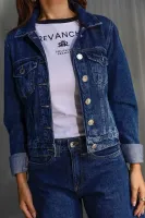 Jaqueta Jeans Revanche Feminina Azul Escuro - Foto 4