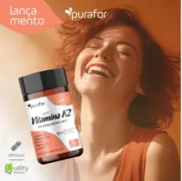 Vitamina K2 Menaquinona  mk7 30cps 500mg Purafor - Foto 2